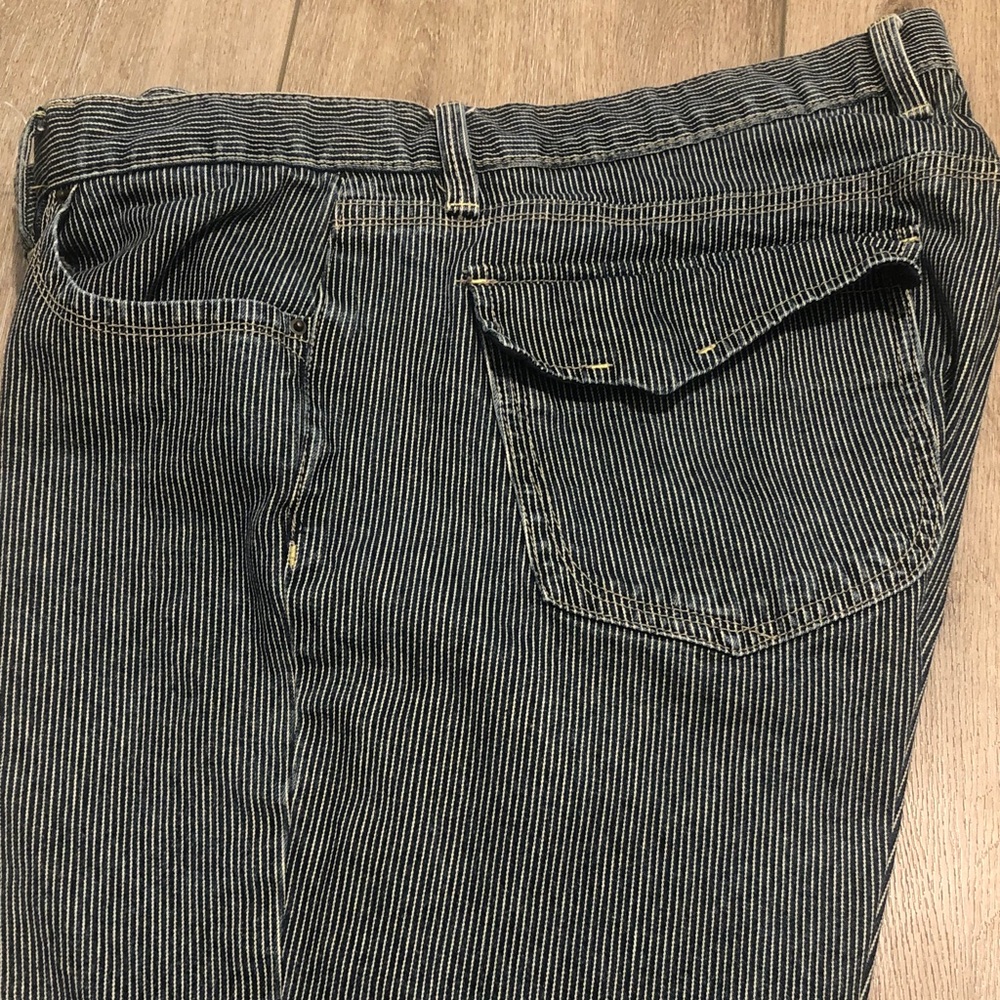 Old Navy  Striped navy  and White stretch  Pants .